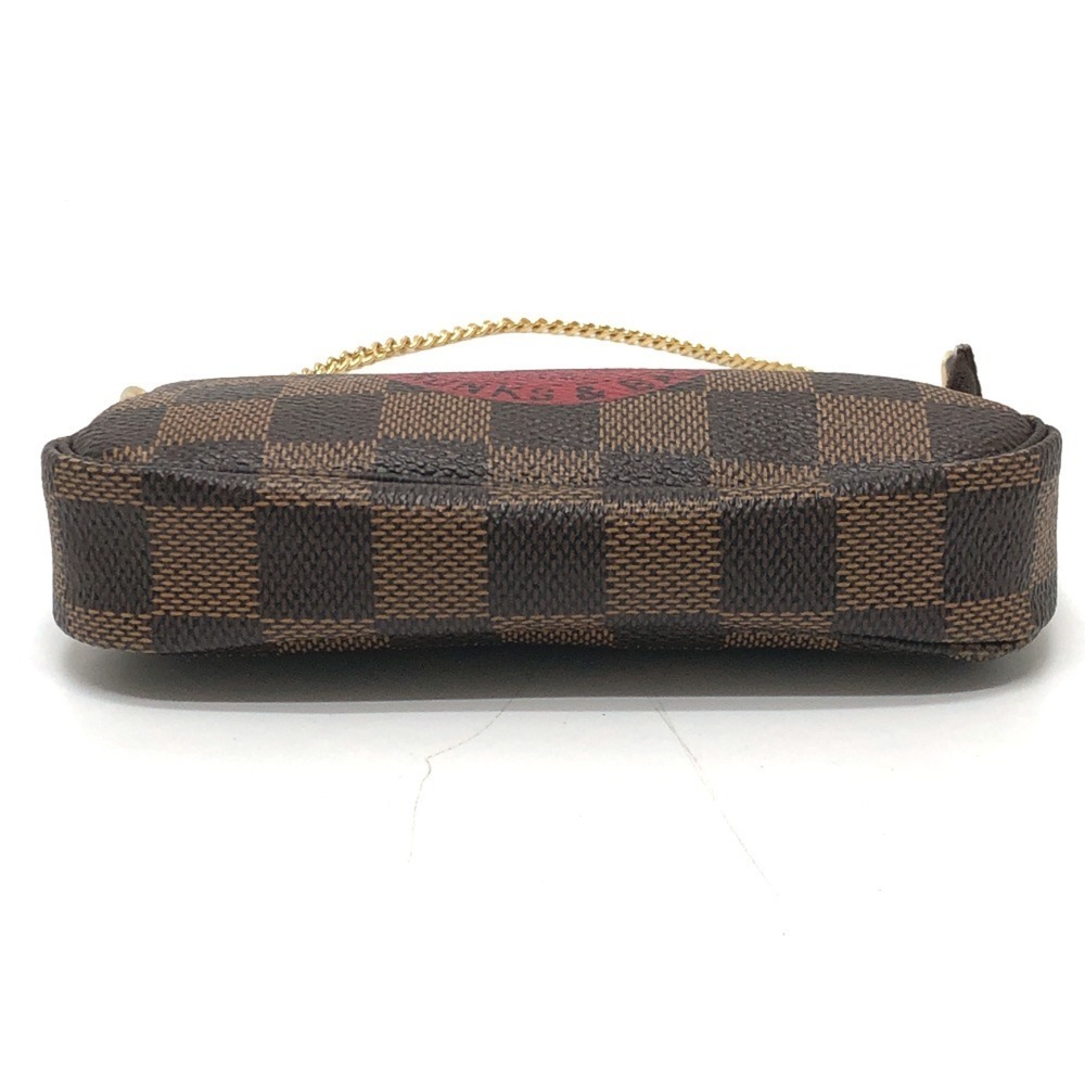 LOUIS VUITTON Authentic Brown Damier Canvas Pochette Pouch - Picture 5 of 12
